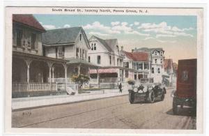 South Broad Street Cars Penns Grove New Jersey #2 1920c postcard