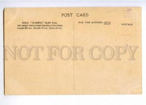 190508 WHITE STAR LINE ship OLYMPIC Vintage postcard