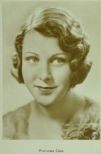 1930's RPPC Frances Dee Movie Star Ross Verlag Dutch Real Photo Postcard P107 