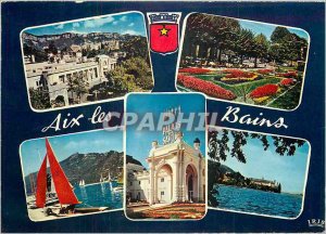 Modern Postcard Aix les Bains thermal baths establishment Park