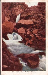 USA Rainbow Falls UTE Pass Colorado Vintage Postcard 09.24