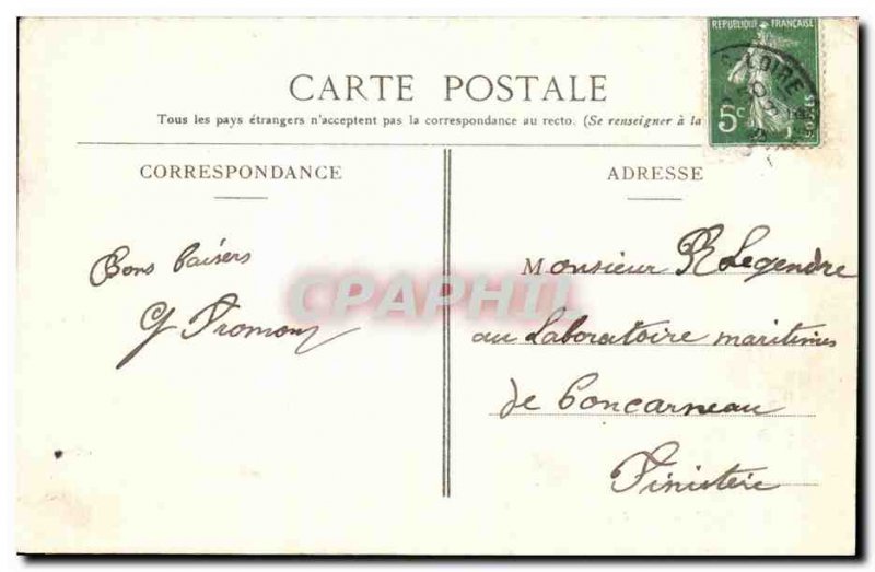 Old Postcard Muides The Bridge on the Loire