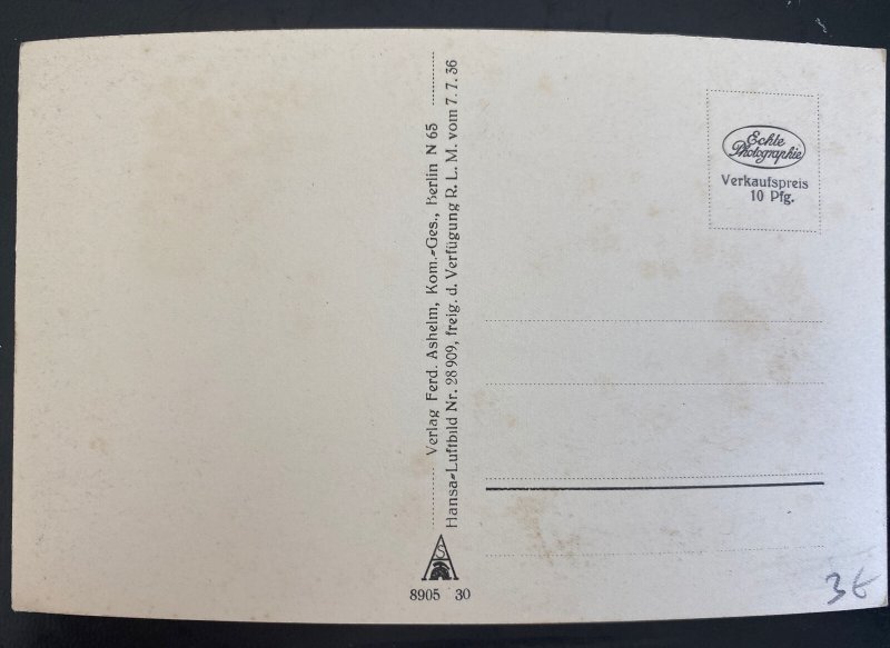 Mint Germany RPPC Postcard Berlin 1936 Olympic Games Reichsportfields View