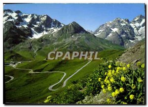Postcard Modern Tourist Alps Lautaret