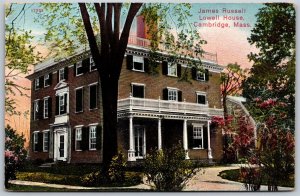 Vtg Cambridge Massachusetts MA James Russell Lowell House 1910s View Postcard
