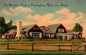 Massachusetts Framingham The Meadows Restaurant 1949