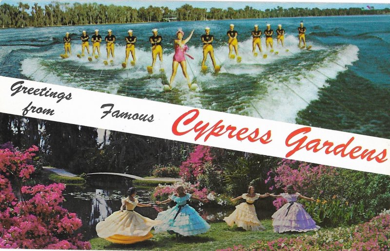 Greetings from Famous Cypress Gardens Florida 1936-2009