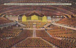 New Jersey Ocean Grove Auditorium Interior Showing Largest Organ In The World...