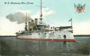 Postcard US Battleship New Jersey C-1910 23-4966