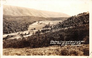 J13/ New Creek West Virginia RPPC Postcard c1930s Allegheny Front Mountains 182
