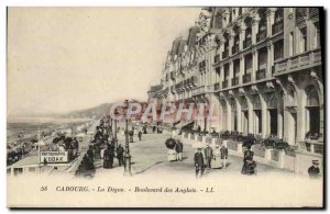 Old Postcard Cabourg Boulevard of Antglais