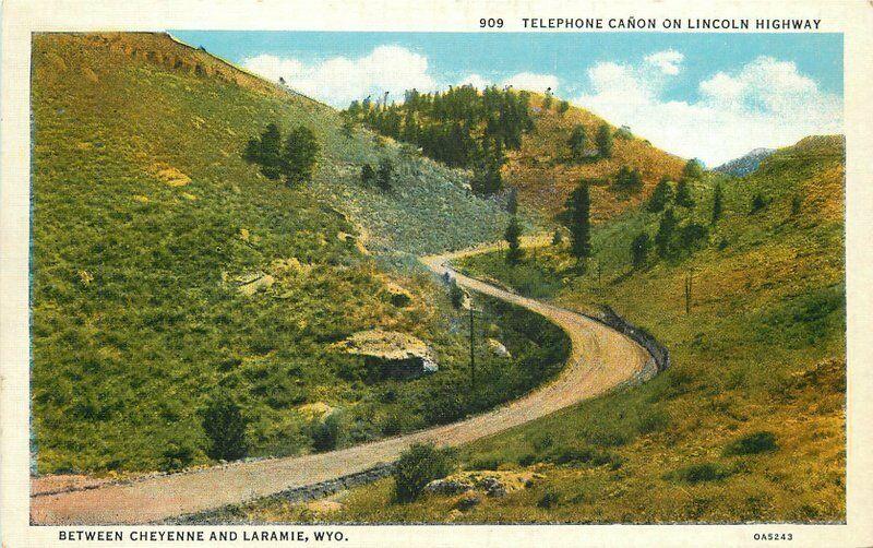 Cheyenne Laramie Wyoming 1920 Telephone Canon Postcard Sanborn 168