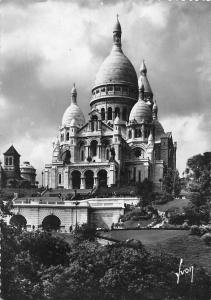 B97807 paris real photo basilique du sacre coeur de montmartre  france