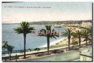 Old Postcard Nice Vue Generale Du Quai Des Palmiers The US