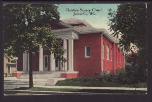 Christian Science Church,Janesville,WI Postcard