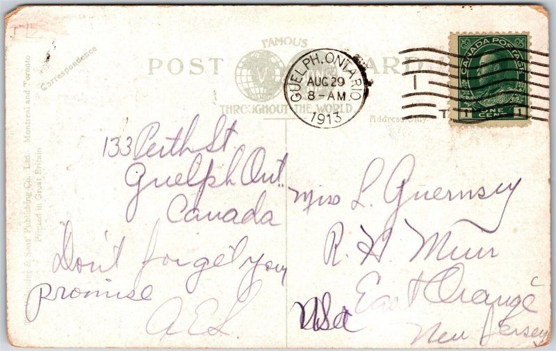 Postcard Guelph Ontario c1913 Elliot Memorial Home Wellington County *as is*