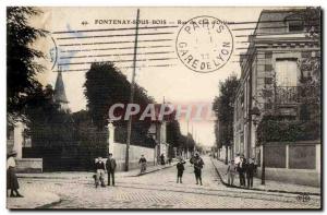 Fontenay sous Bois Old Postcard Rue du clos & # 39Orleans