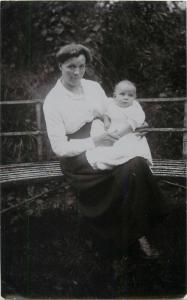 Lot 12 photo postcards women with children early studio photography included