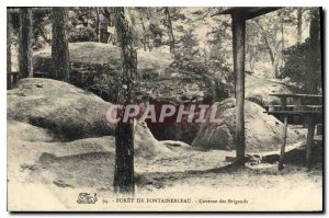 Old Postcard Cave Caves Forest of Fontainebleau Cave of Robbers