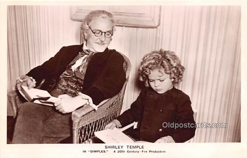 Actress Shirley Temple Dimples Unused 