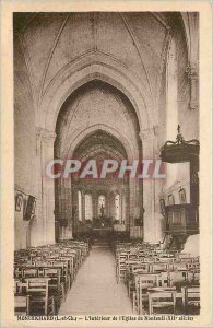 Old Postcard Monirichard Ch L and the Interior of the Church of XII century N...