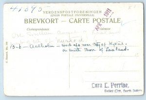 Sjælland Denmark Postcard Aalholm Castle (Lolland) 1911 Antique Posted