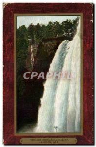 Postcard Old Sun set Noccalula Falls Gadsen Alabama