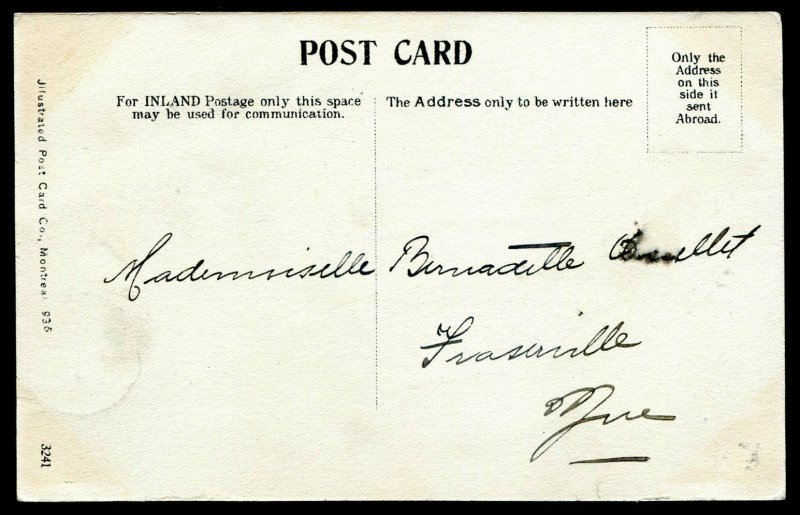 h5127 - STE. AGATHE Quebec Postcard 1905 Lac des Sables