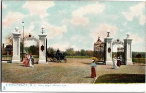 Tucks Series 1072 Providence RI Gates Roger Williams Park UDB Vtg Postcard T38