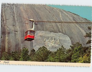 Postcard Skylift Stone Mountain Memorial Park Atlanta Georgia USA