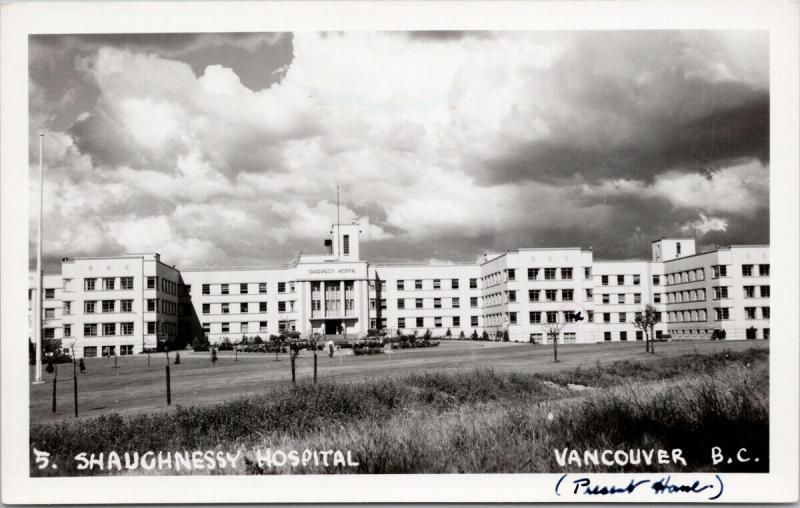 Shaughnessy Hospital Vancouver BC Military Mercer & Mercer RPPC Postcard E43