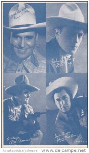 Cowboy Arcade Card Gene Autry Tom Tyler Bill Desmong Johnny Mack Brown