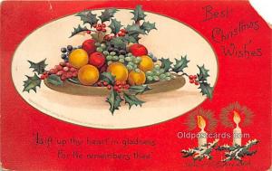 Christmas  Ellen H Clapsaddle Postal Used Unknown, Missing Stamp missing righ...