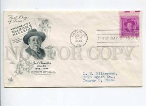 291353 USA 1948 First Day COVER Joel Chandler Harris