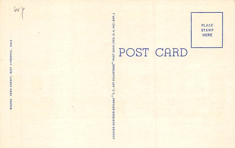 Carnegie Public Library Wellsville, Ohio OH Postcard