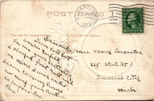 P APOLIS, GENE, Traverse City, mich, 1913, U.S.POST Postcard