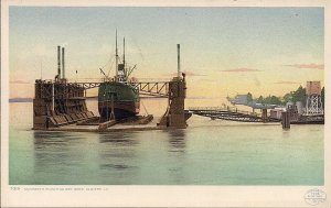 Algiers LA Floating Dry Dock, Shipyard, Ship 1920's Louisiana