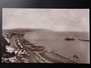 Isle of Wight: Sandown Bay c1912 RP Postcard by Martin's Library, 2 High Street