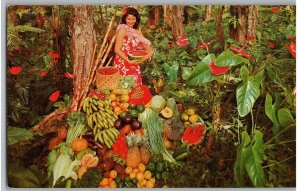 Hawaii's Fruits Hawaii Maiden Vegetables Lush Rain Forest Hawaii Postcard