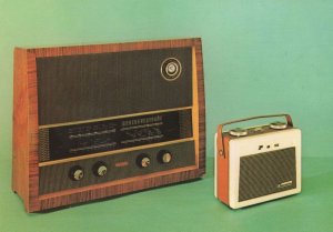 Murphy A242 AM FM 1950s Radio Reciever Pam 710 Transistor Postcard