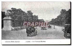 Postcard Old Paris Champs Elysees