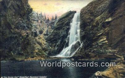 Sweden, Sverige Bridal Veil Waterfall, Norrland Bridal Veil Waterfall, Norrland 