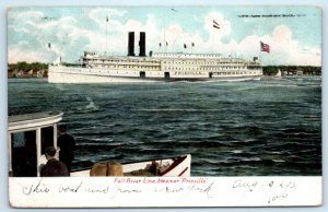 Steamship Priscilla Fall River Line Steamer Ship Postcard