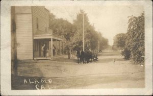 Alamo California CA Street Scene Contra Costa County c1910 Real Photo Postcard