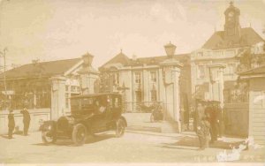 Crown Prince Car Prefectural Office Yamagata Area Japan WWI Real Photo postcard