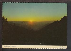 Sunrise Over Great Smoky Mountains Postcard BIN 