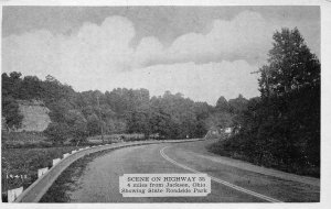 HIGHWAY 35 STATE ROADSIDE PARK JACKSON OHIO DEXTER PRESS POSTCARD (1940s)