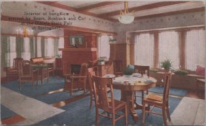 Postcard Interior Bungalow Sears Roebuck + Co Illinois State Fair Springfield IL