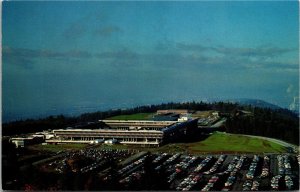 Postcard BC Burnaby Aerial View Simon Fraser University & Parking Lot 1960s S103