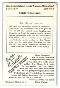 Fountain of Youth, Schlaraffenland, Echte Wagner German Trade Card *VT31R